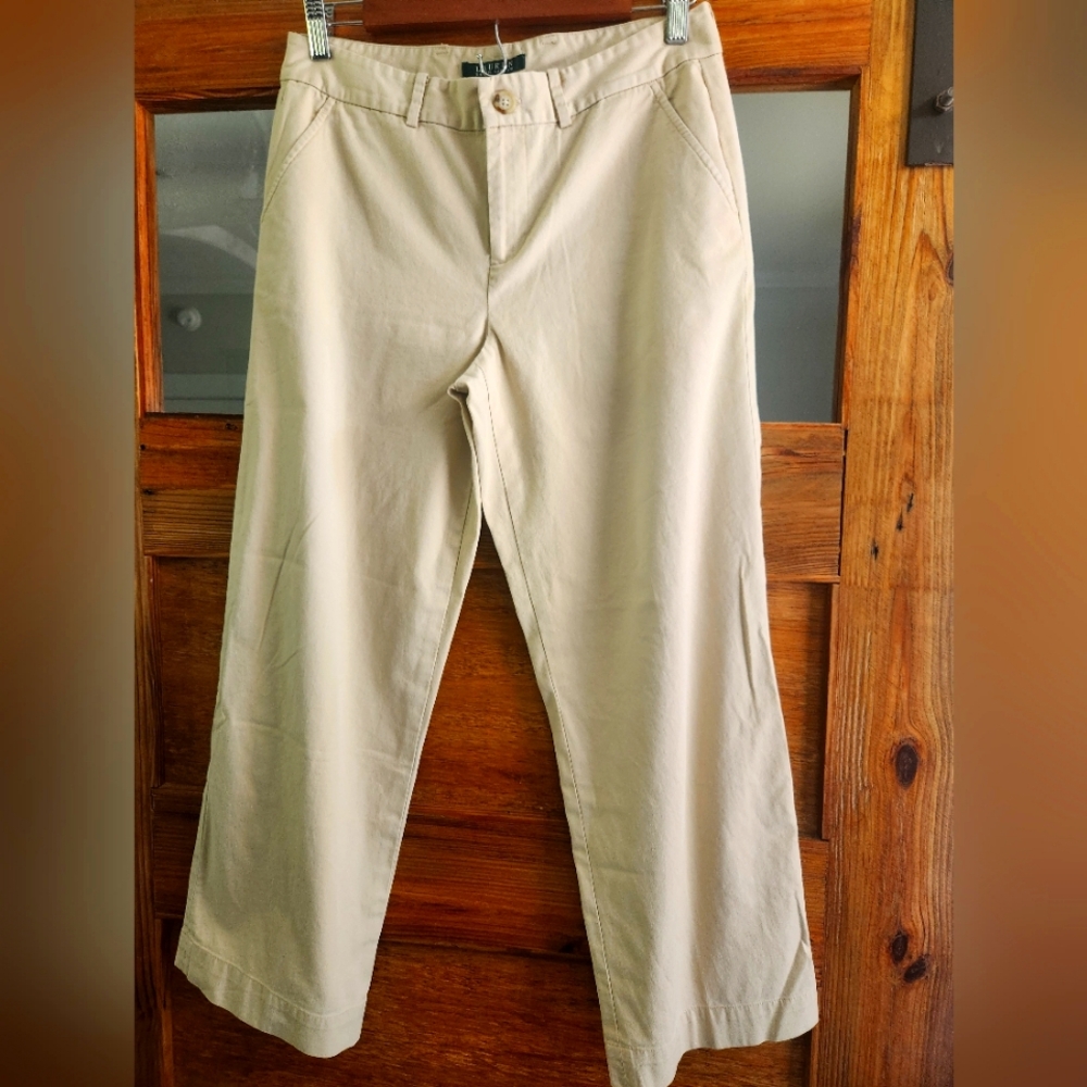 Ralph Lauren wide leg crop Khaki size 4